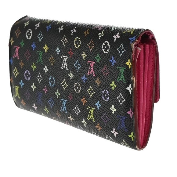 LOUIS VUITTON Portefeuille Sarah Long Wallet Monogram Multi Black M60005 60EG030 - Picture 4 of 15
